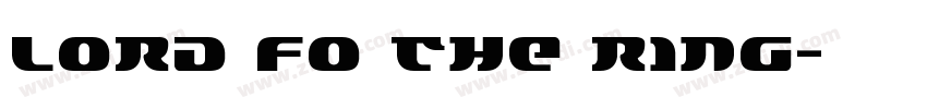 lord fo the ring字体转换